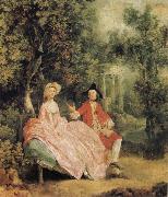 Thomas Gainsborough Lady and Gentleman in a Landscape Germany oil painting artist